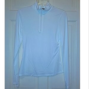 White long sleeve athletic top size Medium